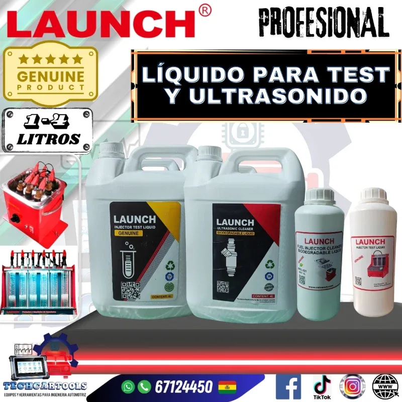 Líquidos para pruebas de TEST y ULTRASONIDO - LAUNCH