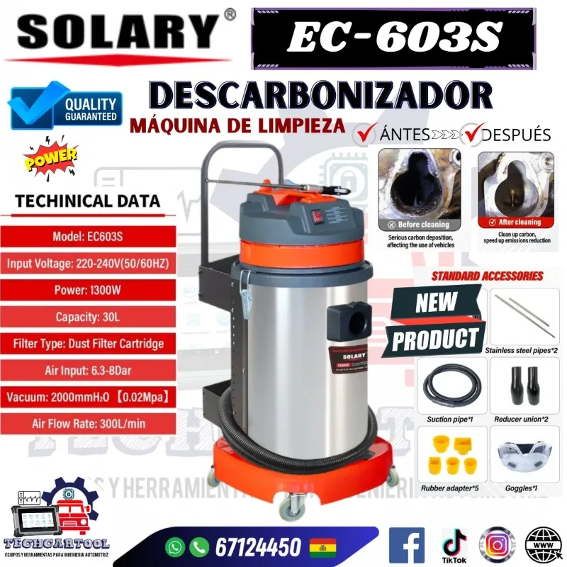 EC603 S Descarbonizador automotriz - AUTOOL