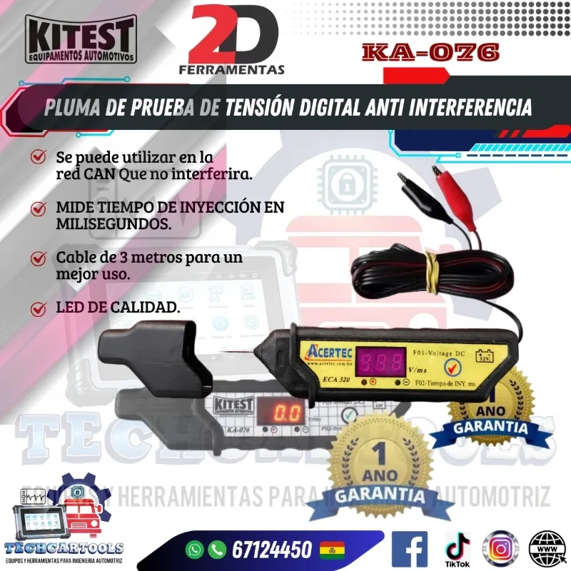 KA076 Probador de circuitos mV. KT