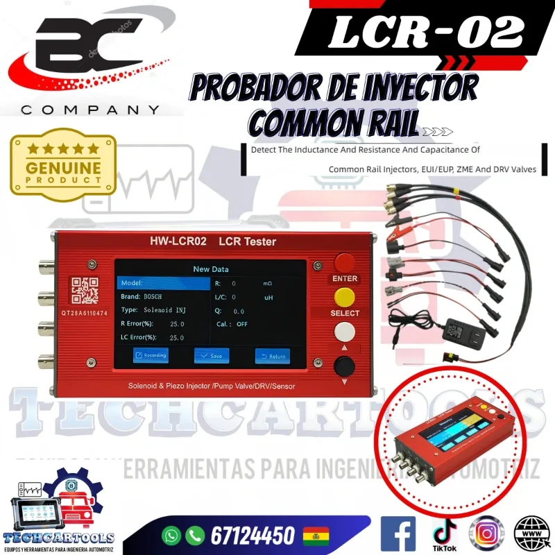 LCR-02 Probador de inyectores common rail