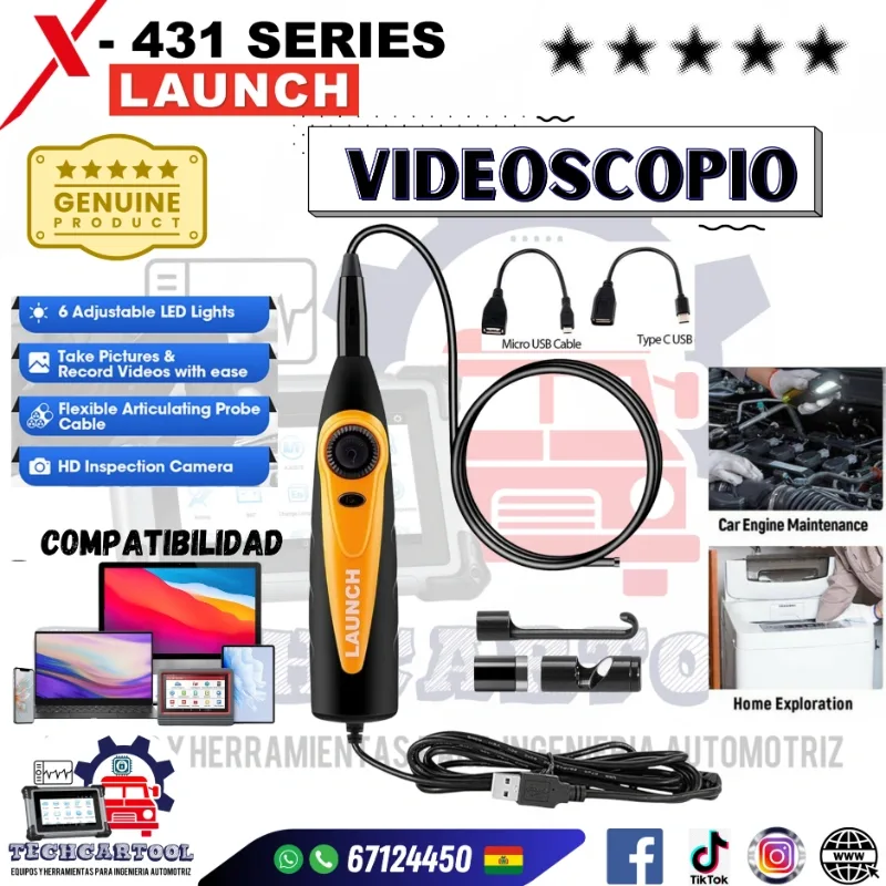 VSP600 videoscopio endoscopio automotriz - LAUNCH