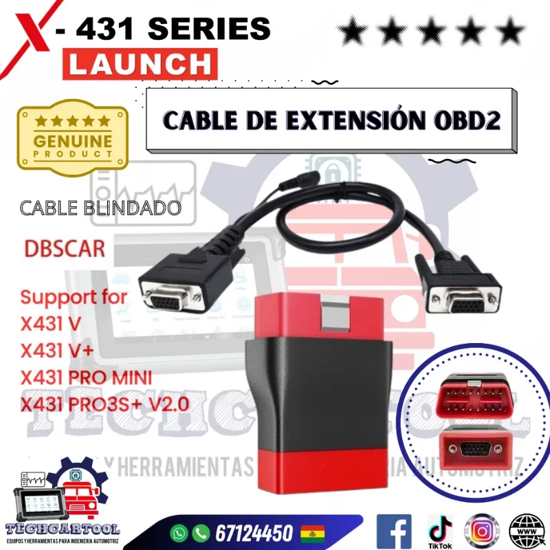 Cables extensión OBD2 series X431 DBSCAR