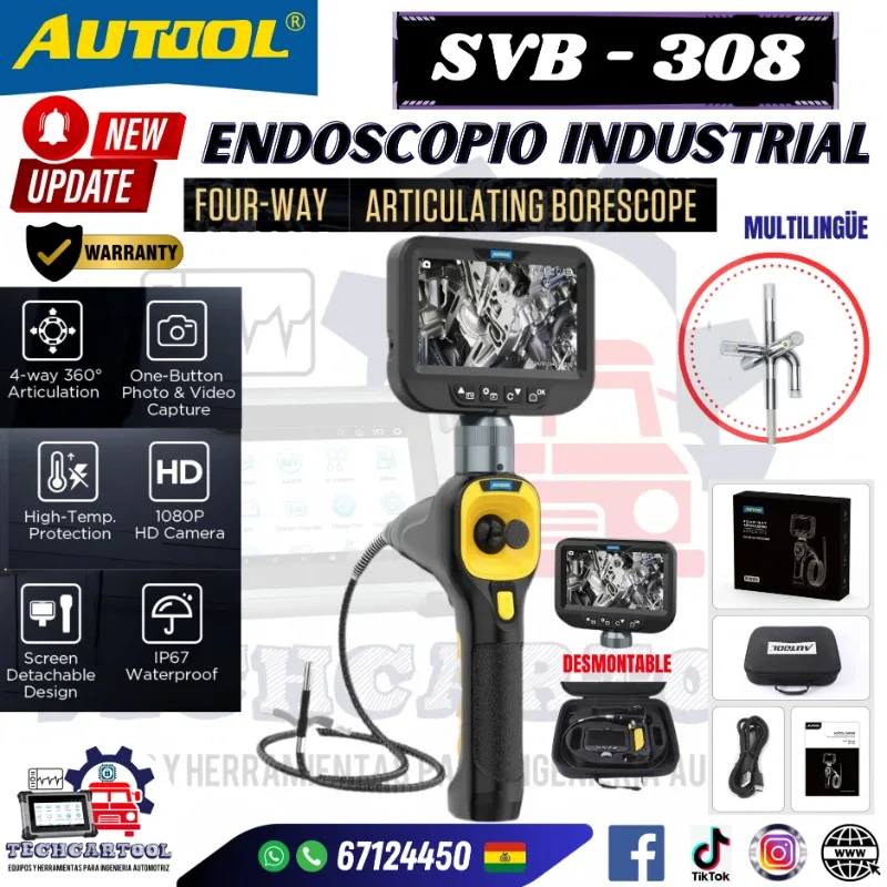 SVB 308 FHD Endoscopio articulado - AUTOOL