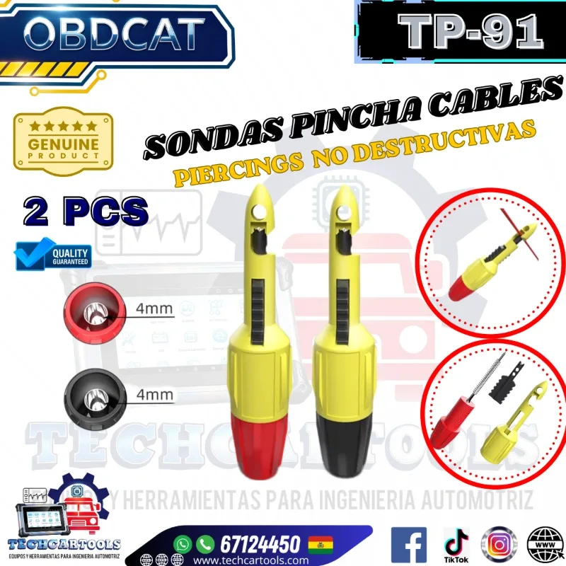 TP91 Sonda pincha cable no destructiva - obdcat